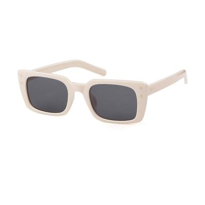 GIFIORE Retro Square Sunglasses Women 90s Vintage Small Plastic Tortoise Shell Frame Glasses with Rivet (Beige)