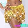EARENT Gold Fringe Skirt Sequin Tassel Skirts for Women view 3