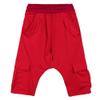 Familyhouse 3/4 Mens Hippie Pants Drop Crotch Harem Pants Genie Pants Mens Capri Cotton Baggy Shorts Wide Leg Trousers (Red,XXL) view 2