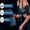 Arm Trimmers for Women Pair Sauna Sweat Arm Shaper Bands Adjustable Compression Sleeves Wraps For Sports Workout (Blue) view 4