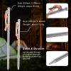 Boundless Voyage 6pcs/lot Titanium Alloy Tent Pegs Outdoor Camping Awning Tent Stakes Lightweight Hiking Climbing Tent Nail (30cm-Ti4015P) view 3