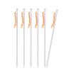 Boundless Voyage 6pcs/lot Titanium Alloy Tent Pegs 35cm Outdoor Camping Awning Tent Stakes Lightweight Hiking Climbing Tent Nails Ti4015P view 1