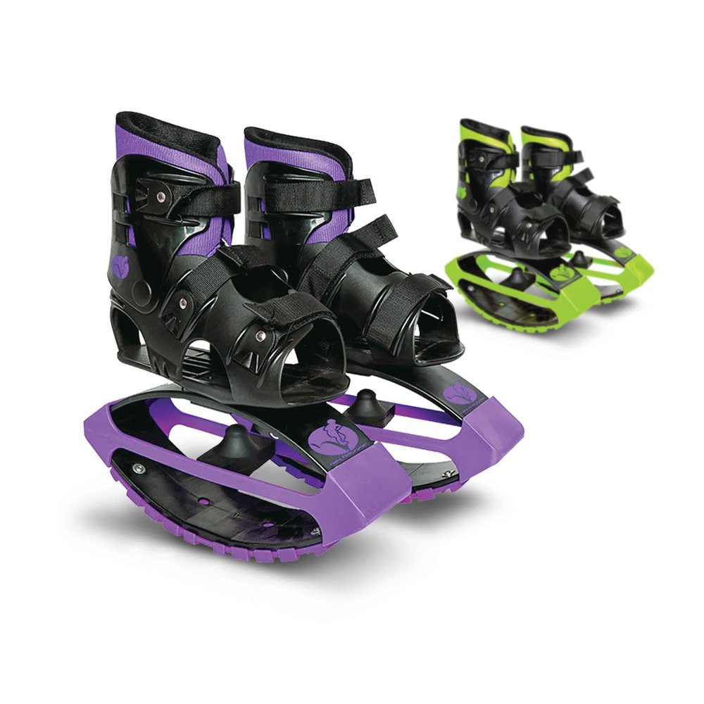 New Bounce Jumping Shoes - Kangaroo Jumping Shoes for Kids - Exercise Moon Boots - Bouncy Shoes for Ages 8-12 - Size 1-6 (32-38 EU) Purple