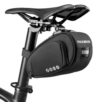 ROCKBROS Bike Saddle Bag Bike Bag Under Seat Bag Bicycle Seat Pack Pouch for Cycling Adjustable Mounting