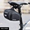 ROCKBROS Bike Saddle Bag Bike Bag Under Seat Bag Bicycle Seat Pack Pouch for Cycling Adjustable Mounting view 2