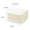 KElofoN Travel jewelry case Travel jewelry box Travel Jewelry Organizer Small Jewelry Organizer Box Gift for Girls Women with Mirror(White) view 2