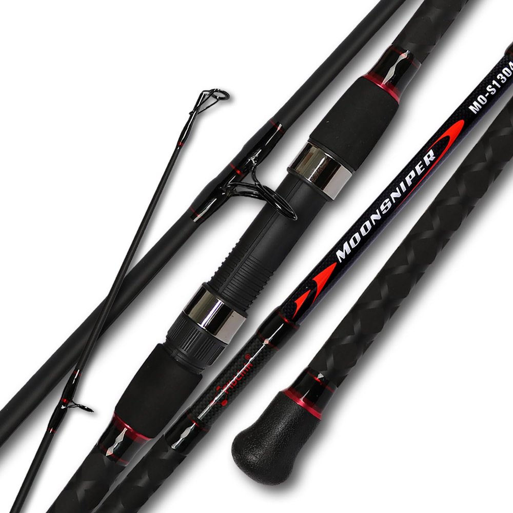 Fiblink Surf Spinning Fishing Rod 4-Piece Graphite Travel Fishing Rod(11-Feet & 13-Feet & 15-Feet) (Length: 11')