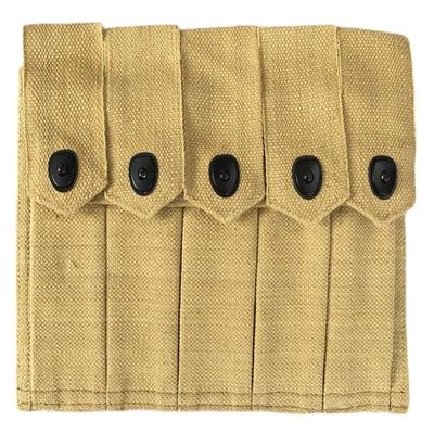 U.S GI USGI WWII Thompson 5 Cell Mag. Pouch SMG 20rd Ammo 5 Pocket Magazine Pistol Belt Pouch Holder with M1903 Thompson SMG Kerr Extension Pattern Sling (Combo)