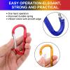 10 Pack 3'' Aluminum Spring Snap Hook Carabiner D Ring Carabiner Clip Camping Accessories Fishing Hiking Traveling and Keychain Craebuer view 2
