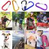 10 Pack 3'' Aluminum Spring Snap Hook Carabiner D Ring Carabiner Clip Camping Accessories Fishing Hiking Traveling and Keychain Craebuer view 3