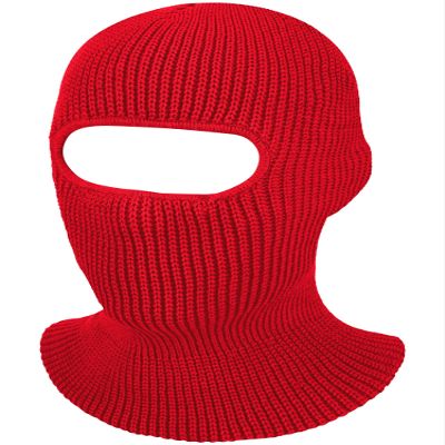 SATINIOR 1-Hole Knitted Full Face Cover Adult Winter Ski Balaclava for Outdoors (Red), Medium