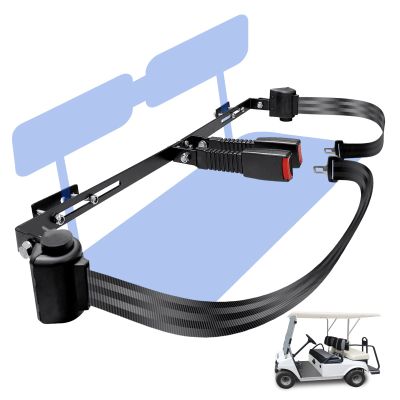 YOUXIFUN Retractable 2 Passenger Golf Cart Seat Belt Bracket Kit for EZGO, Club Car, Yamaha