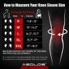 AEOLOS Knee Sleeves (1 Pair)7mm Compression Knee Braces for Heavy-Lifting,Squats,Gym and Other Sports(Large,Camo&Black) view 2