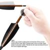30 inch Carbon Arrows 500 Spine Hunting Arrows for Archery Practice with 4 inch Natural Feather Fletching Removable Points Tips Targeting Arrow for Compound Bow Recurve Bow Long Bow (Pack of 6) view 3