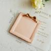 Gisela Adorable Bow-knot Trinket Dish Resin Jewelry Tray Perfect for Holding Small Jewelries, Necklaces, Earrings, Bracelets Decorative Plate (Pink Round) view 4