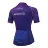 Cycling Jersey Women Bike Top Cycle Shirt Pockets Road Bicycle Clothing MTB Mountain Uniform Summer Team Female Riding Racing Lady Clothes Short Sleeve Orange L view 2