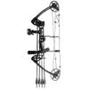 PANDARUS Compound Bow Draw Weight 0-70 Lbs for Pull Beginner and Intermediate Archer Fully Adjustable 19.25"-31" with All Accessories, up to IBO 320 fps New 2024(Black Right Handed Bag) view 2