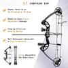 PANDARUS Compound Bow Draw Weight 0-70 Lbs for Pull Beginner and Intermediate Archer Fully Adjustable 19.25"-31" with All Accessories, up to IBO 320 fps New 2024(Black Right Handed Bag) view 4