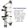 PANDARUS Compound Bow Draw Weight 0-70 Lbs for Pull Beginner and Intermediate Archer Fully Adjustable 19.25"-31" with All Accessories, up to IBO 320 fps New 2024(Camo Right Handed Bag) view 3