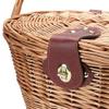 qiuqiu Wicker Bicycle Front Basket, Multi-Purpose Detachable Bicycle Front Handmade Storage Baskets for Pet, Shopping, Camping and Outdoor view 4