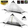 1 Person Ultralight Tent Backpacking Wild Camping Thru Hiking Shelter Outdoor view 2