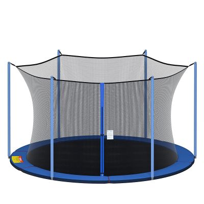 XXJJ Trampoline Replacement Safety Enclosure Net for 6 8 Pole Round Frame Trampolines,Breathable and Weather-Resistant (Net Only),10ft 4 Arches or 8 Poles