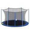 XXJJ Trampoline Replacement Safety Enclosure Net for 6 8 Pole Round Frame Trampolines,Breathable and Weather-Resistant (Net Only),10ft 4 Arches or 8 Poles view 1