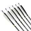 ZSHJGJR 30 Inch Archery Carbon Arrows ID 6.2mm Spine 500 Hunting Arrows with 100 Grain Replacement Arrow Points Tips for Recurve Compound Bow 6/12pcs (12) view 3