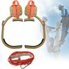 ZWJABYY Climbing Gear,Pole Climbing Gear,Simple to Use Climbing Tool with Seat Belt,Stainless Steel Pole Climbing Spikes,Outdoor Sports Supplies,Working at Heights,model600 view 1