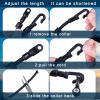 8 Sets Rod Strap Holder Boat Deck Rod Straps Rod Tamer Straps Fishing Rod Hold Down Straps Deck Mount Connector Boat Fishing Rod Straps Deck Mount Straps for Fishing Boat Kayak (18 Inch) view 3