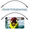 8 Sets Rod Strap Holder Boat Deck Rod Straps Rod Tamer Straps Fishing Rod Hold Down Straps Deck Mount Connector Boat Fishing Rod Straps Deck Mount Straps for Fishing Boat Kayak (18 Inch) view 4