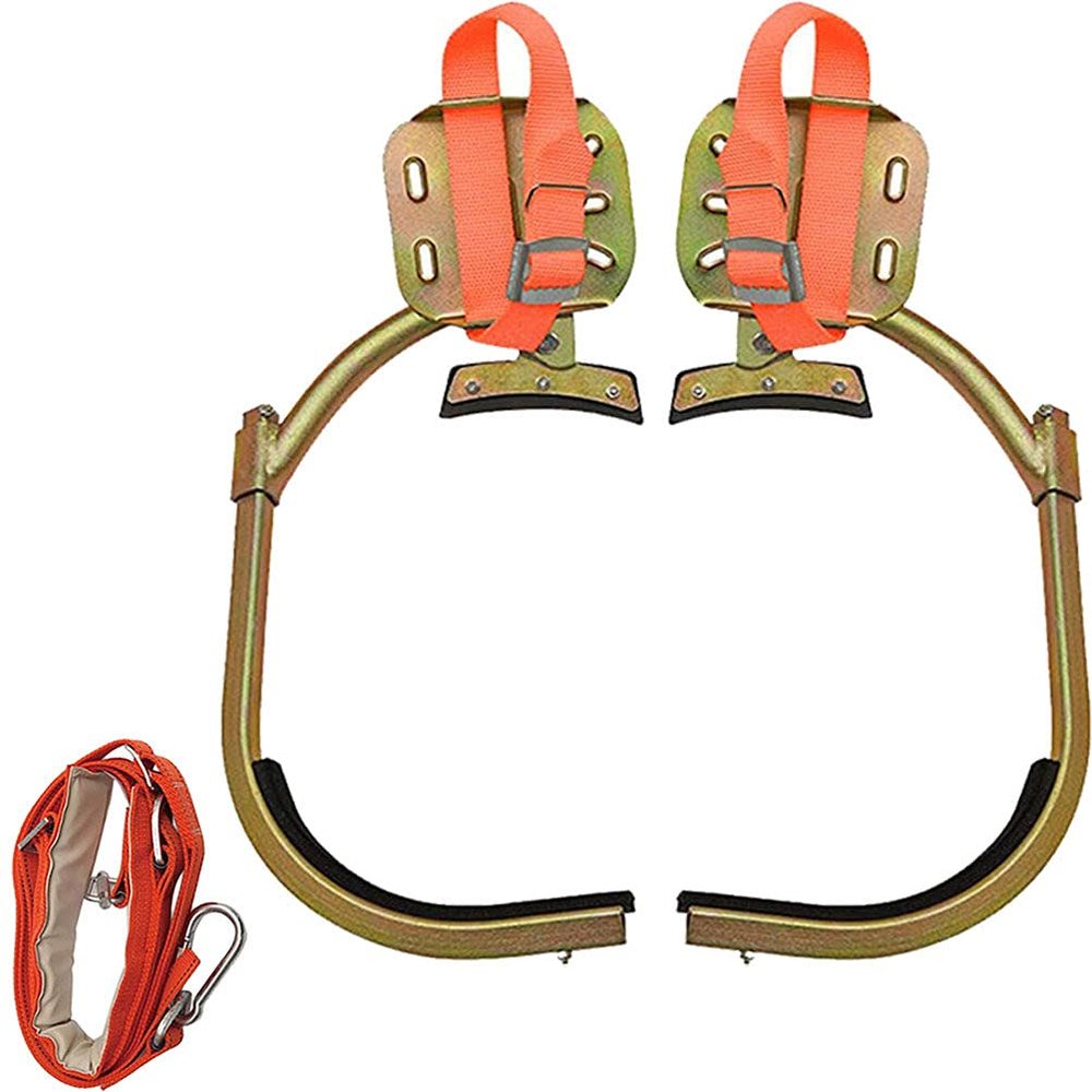 ZWJABYY Tree Climbing Shoes,Pole Climbing Spikes,Non-Slip Climbing Tree Spikes Thicken Foot Buckle for Hunting Outdoor Sports Supplies,Working at Heights,model250