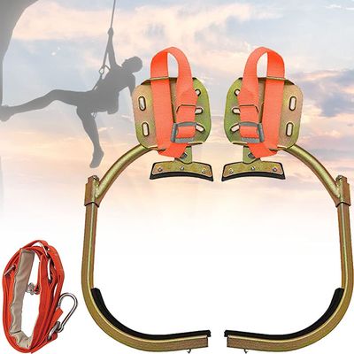 ZWJABYY Tree Climbing Kit,Pole Climbing Spikes,Simple to Use Climbing Tool with Seat Belt Outdoor Sports Supplies,Working at Heights,model500