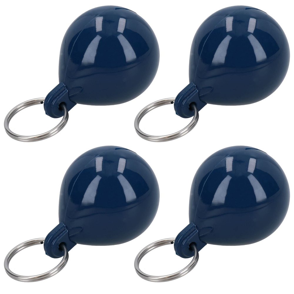 AB Tools 4 Pack 4.5cm Floating Buoy Keyring Key Float Boat Fishing Sailing Buoyant Ring