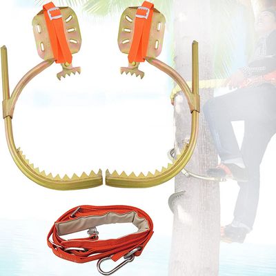 ZWJABYY Pole Climbing Gear,Tree Climbing Spikes,Climbing Trees Artifact Wooden Pole Foot Buckle Thicken Foot Buckle Non-Slip Tool Used for Cut Tree Pick Fruit,model350