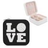 FunnyStar Love Volleyball Women's Travel Jewelry Box Organizer PU Leather Display Jewelry Holder Storage Case view 1