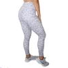 Shape Cake - High Waist Bra Top Pants with Mesh Tummy Control  Scrunch Bum Leggings for Women's Workout, Running and Sports - Leopard Active Wear Non-See Athletic Leggings Grey view 3