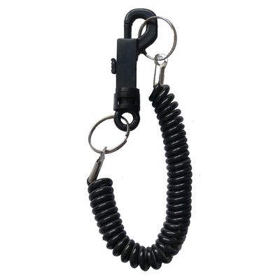 1 unit Card Black Keyring Stretchy Belt Clip for keys, ID Travel Cards