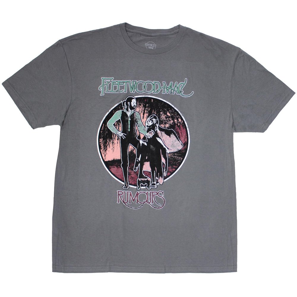 Fleetwood Mac 'Rumours Vintage' (Grey) T-Shirt (Small)