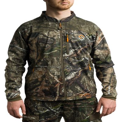 ScentLok Camo Hunting Jacket for Men - Savanna Aero Crosshair Lightweight Gear (Mossy Oak Country DNA, Large)