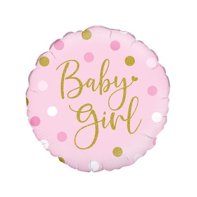 OAKTREE UK 228106 Oaktree 18" Sparkling Baby Girl Dots Holographic