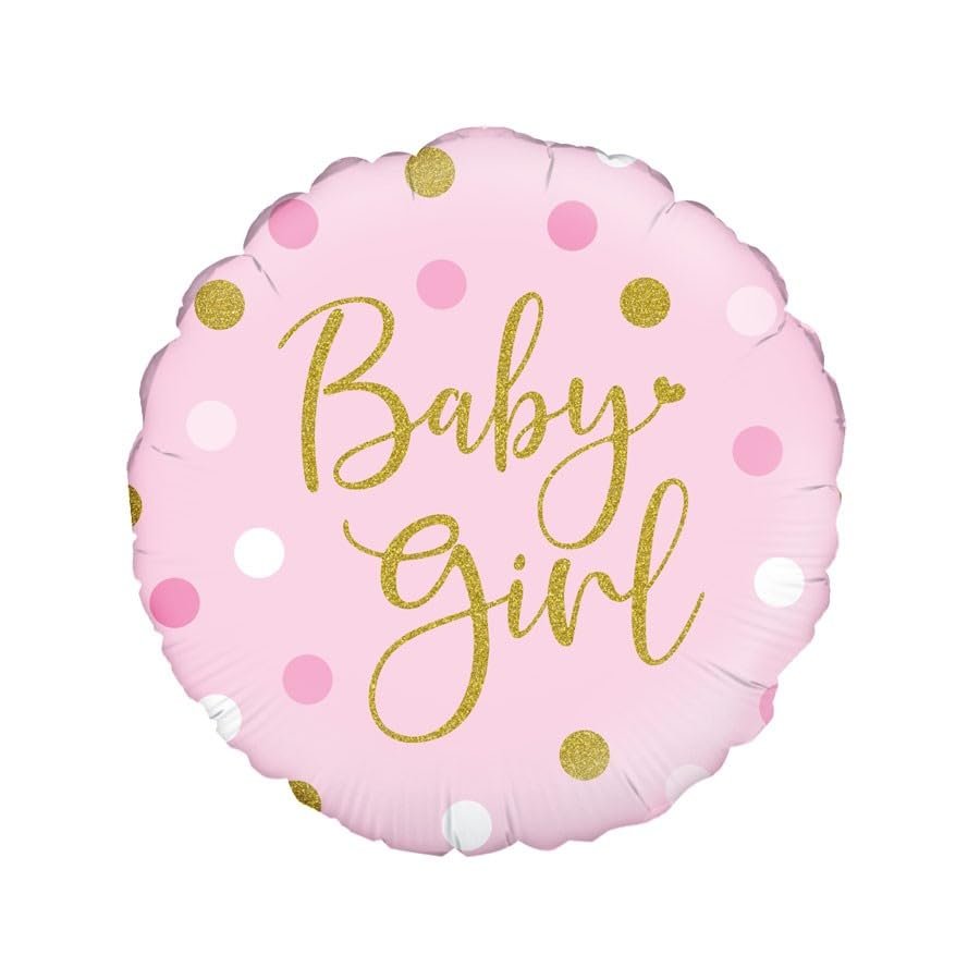 OAKTREE UK 228106 Oaktree 18" Sparkling Baby Girl Dots Holographic