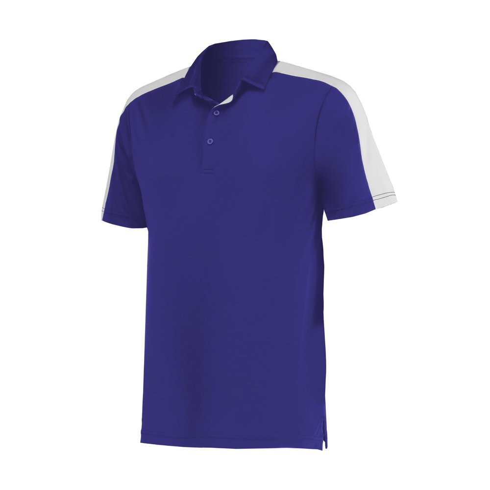 Augusta Sportswear Bi-Color Vital Polo, Purple/White, 3XL