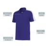 Augusta Sportswear Bi-Color Vital Polo, Purple/White, 3XL view 4