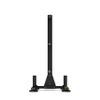 ZIVA Performance Home Disc Storage Rack - Holds Olympic Bars, Bumper Plates and Grip Discs - 2mm Thick Oval Plate Steel Tubing, Welded Frame, Black Powder Coated Finish (Dims: H: 131.5cm, W: 70cm, L: 72cm, Wt: 25kg) view 4