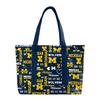 FOCO Michigan Wolverines NCAA Logo Love Tote Bag view 1
