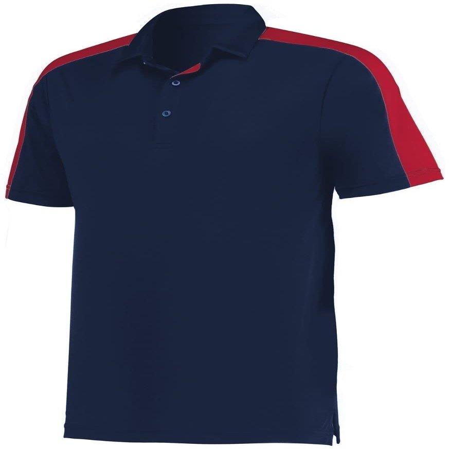 Augusta Sportswear Bi-Color Vital Polo, Navy/Scarlet, XL