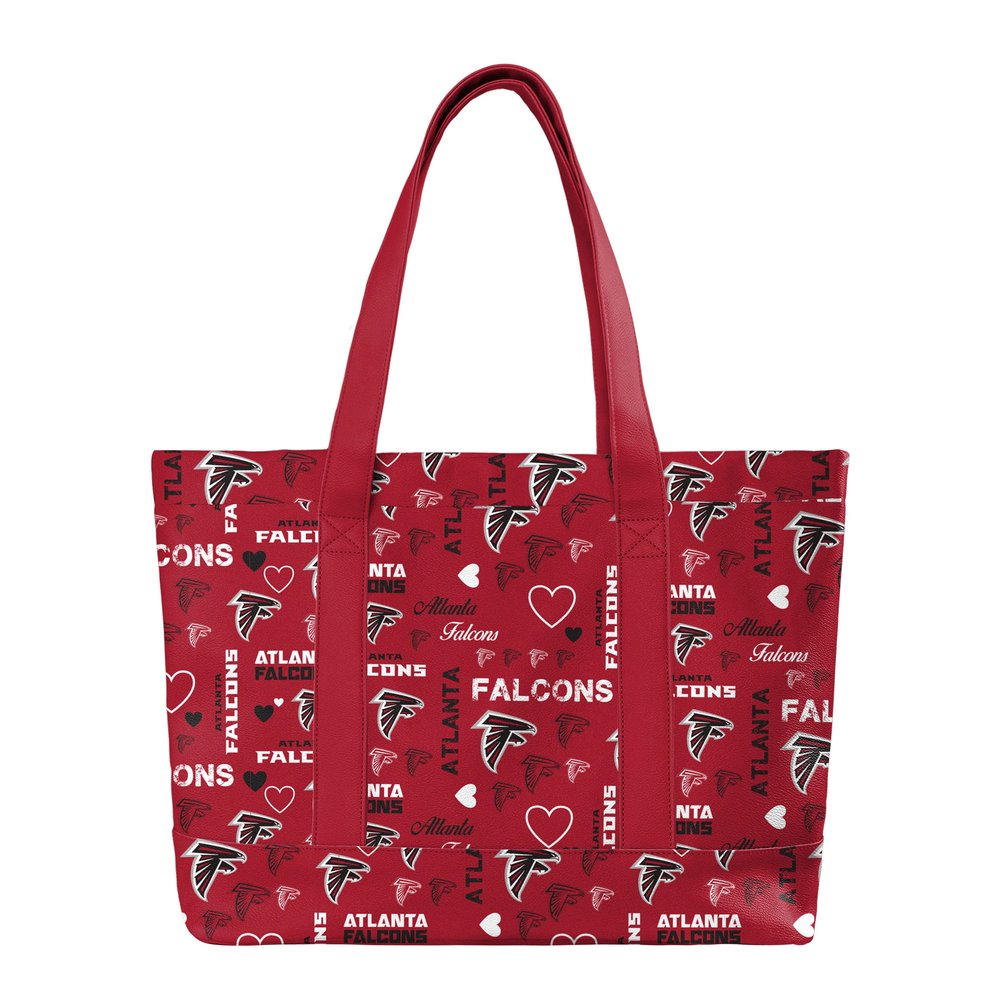 FOCO Atlanta Falcons NFL Logo Love Tote Bag