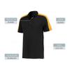 Augusta Sportswear Bi-Color Vital Polo, Black/Gold, XL view 4