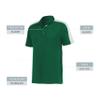 Augusta Sportswear Bi-Color Vital Polo, Dark Green/White, XL view 4